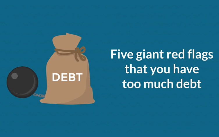 Five Giant Red Flags that You Have Too Much Debt